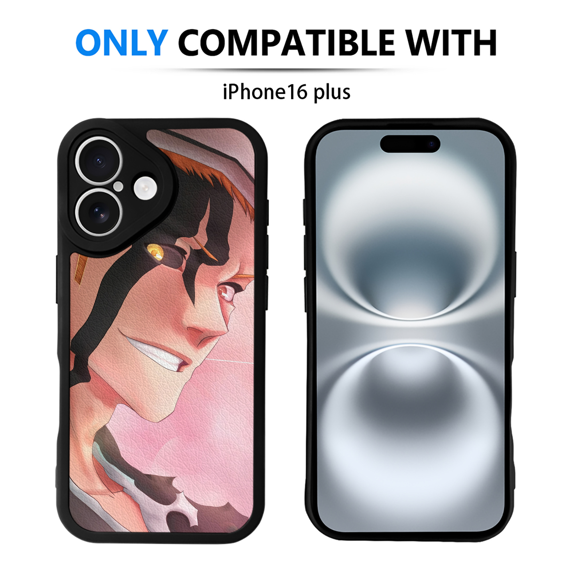 （画像用） ブリーチ BLEACH 【iPhone 16シリーズ対応】シリコンスマホケース（レザー調） 材質：シリコン